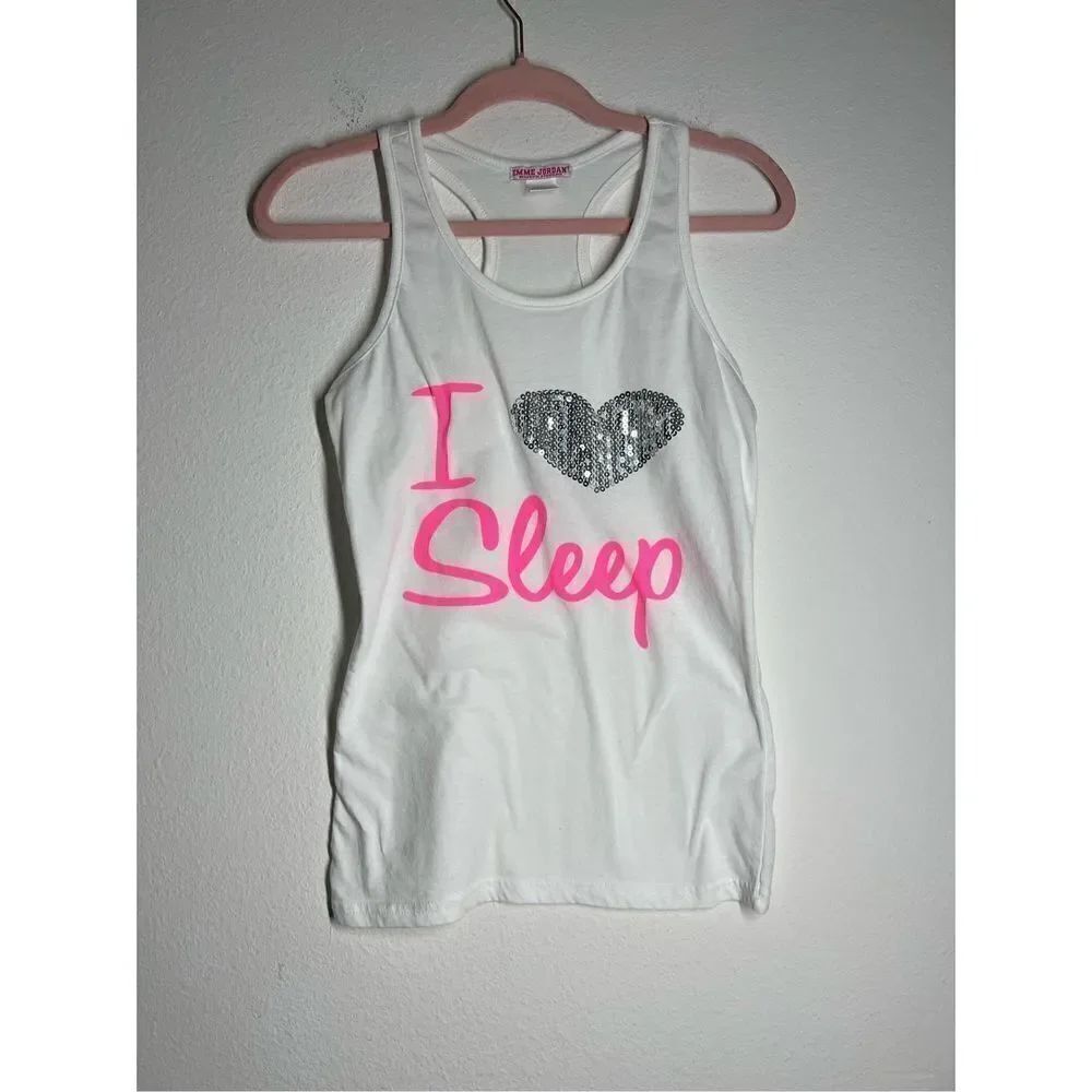 Emme Jordan "I LOVE TO SLEEP" tank top